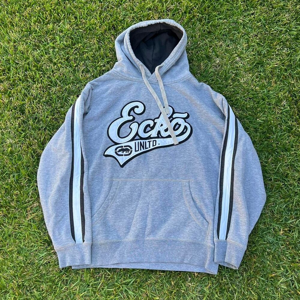 Ecko Unlimited y2k striped y2k sweater mens size L